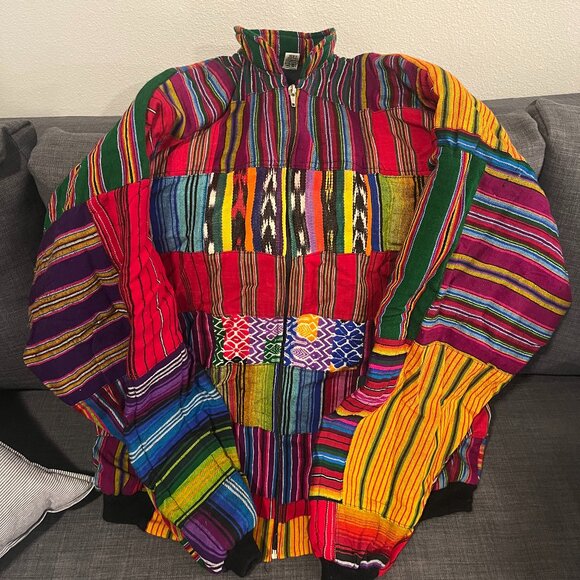 Los 3Reyes XXL Handmade in Guatemala 100% Cotton Coat - Picture 1 of 4